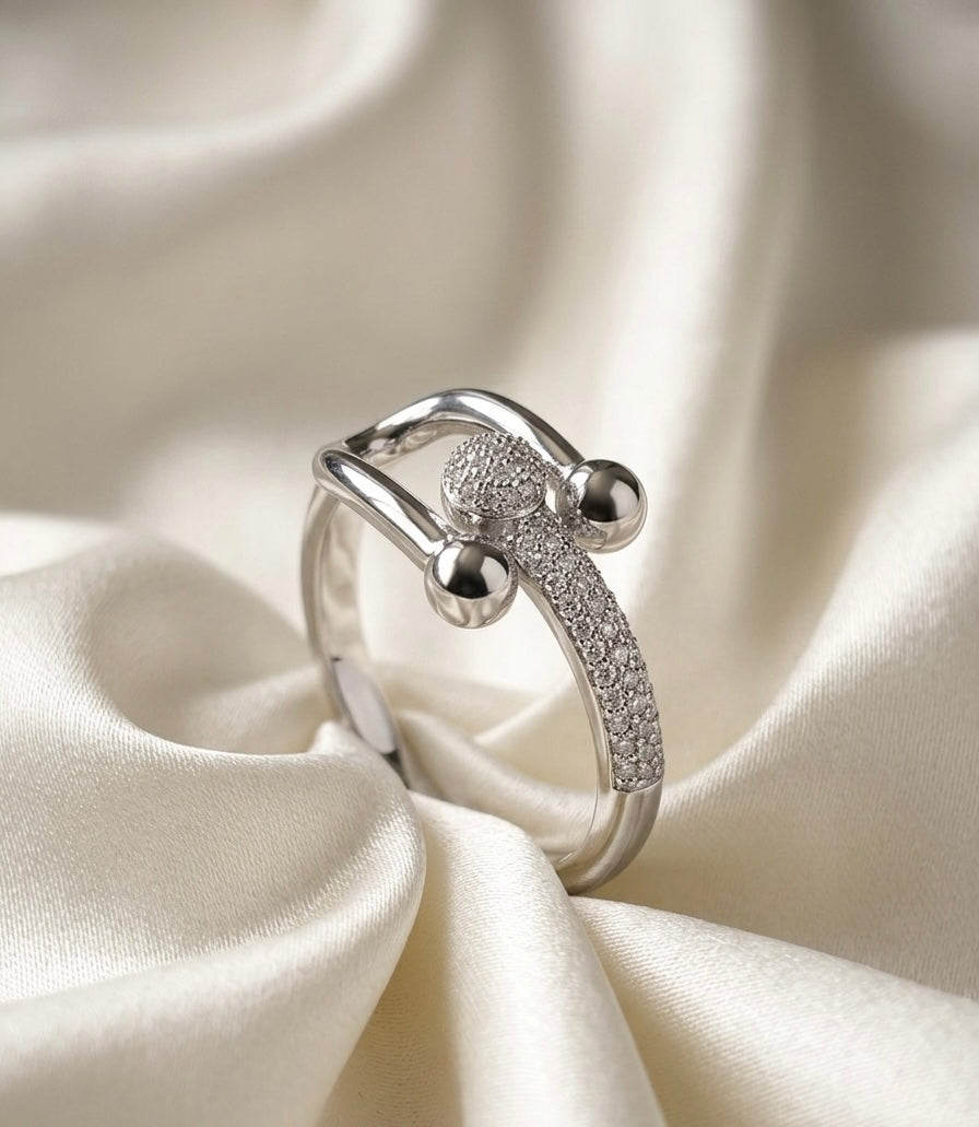 Imperial Tri-Band Silver AD Ring