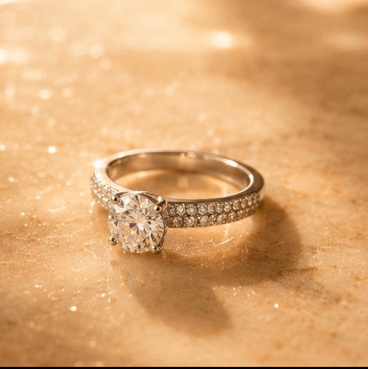 Crown Jewel Solitaire AD Ring