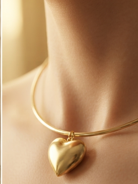 Aurelia Heart Hasli Necklace
