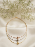 Lucente Triple Tone Layered Hasli Necklace