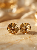 Lyra Golden Bloom Stud Earrings