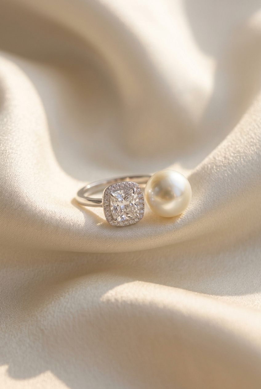 Imperial Solitaire Pearl AD Ring