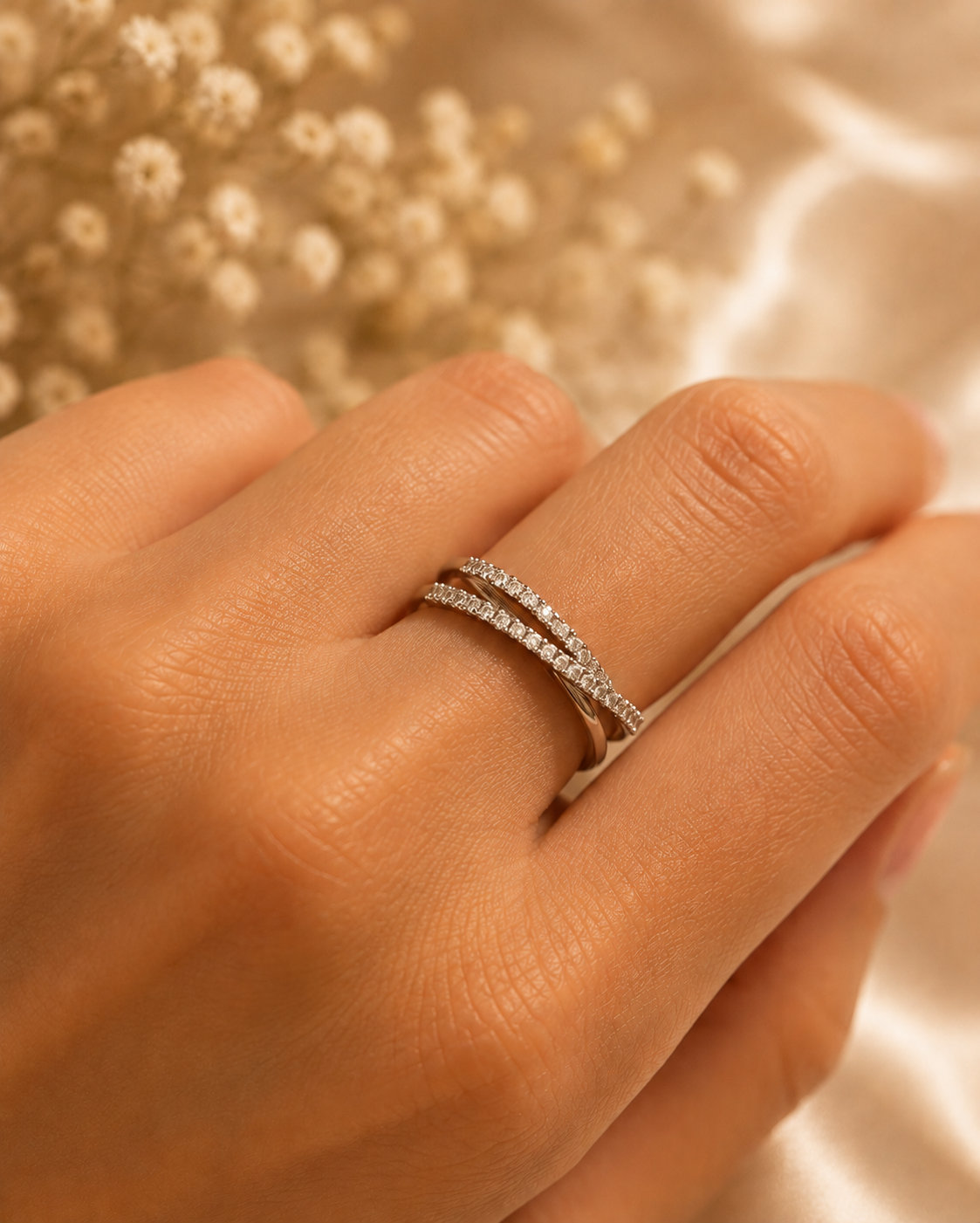 Monarch Banded AD Ring