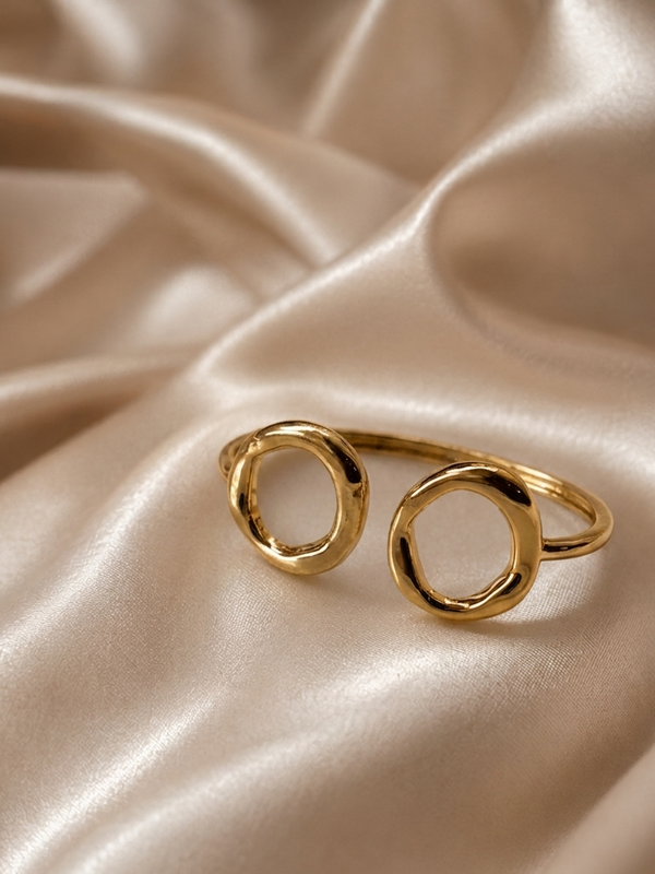 Royal Vault Gold Tone Statement Ring