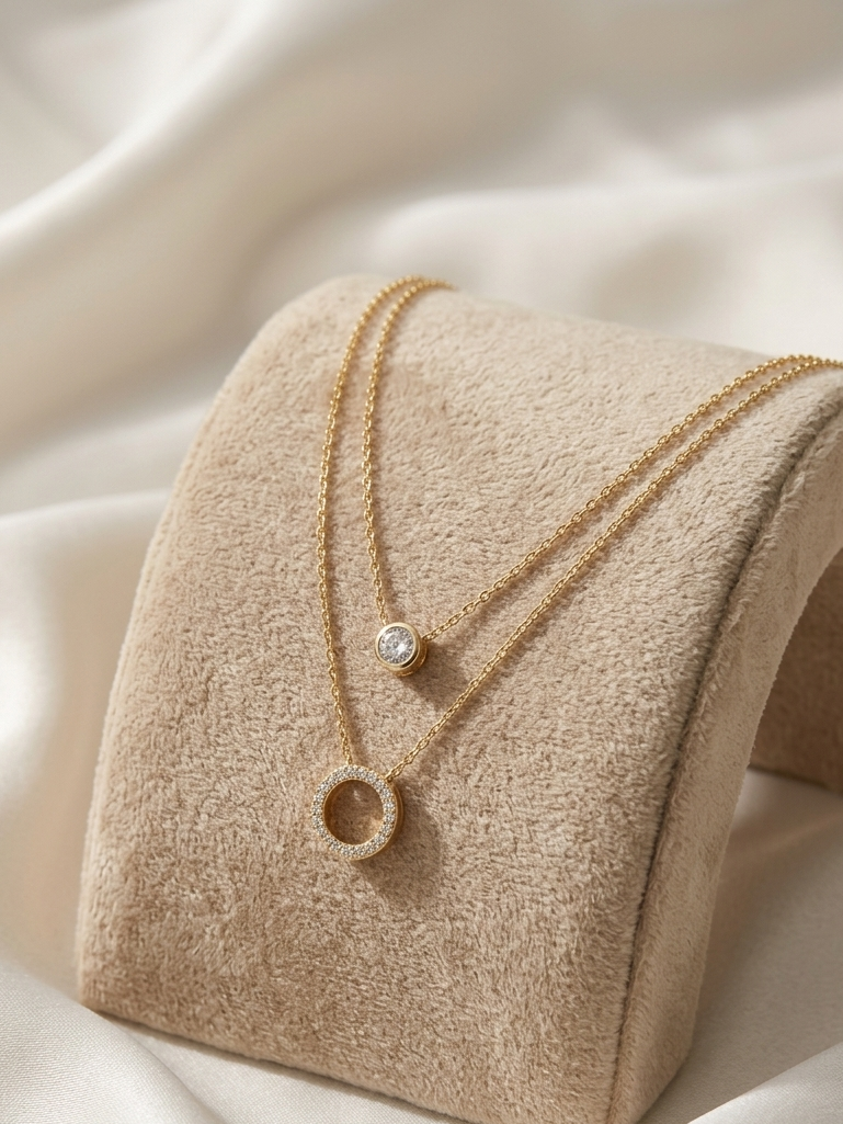 Golden Phoenix Dual Chain AD Pendant