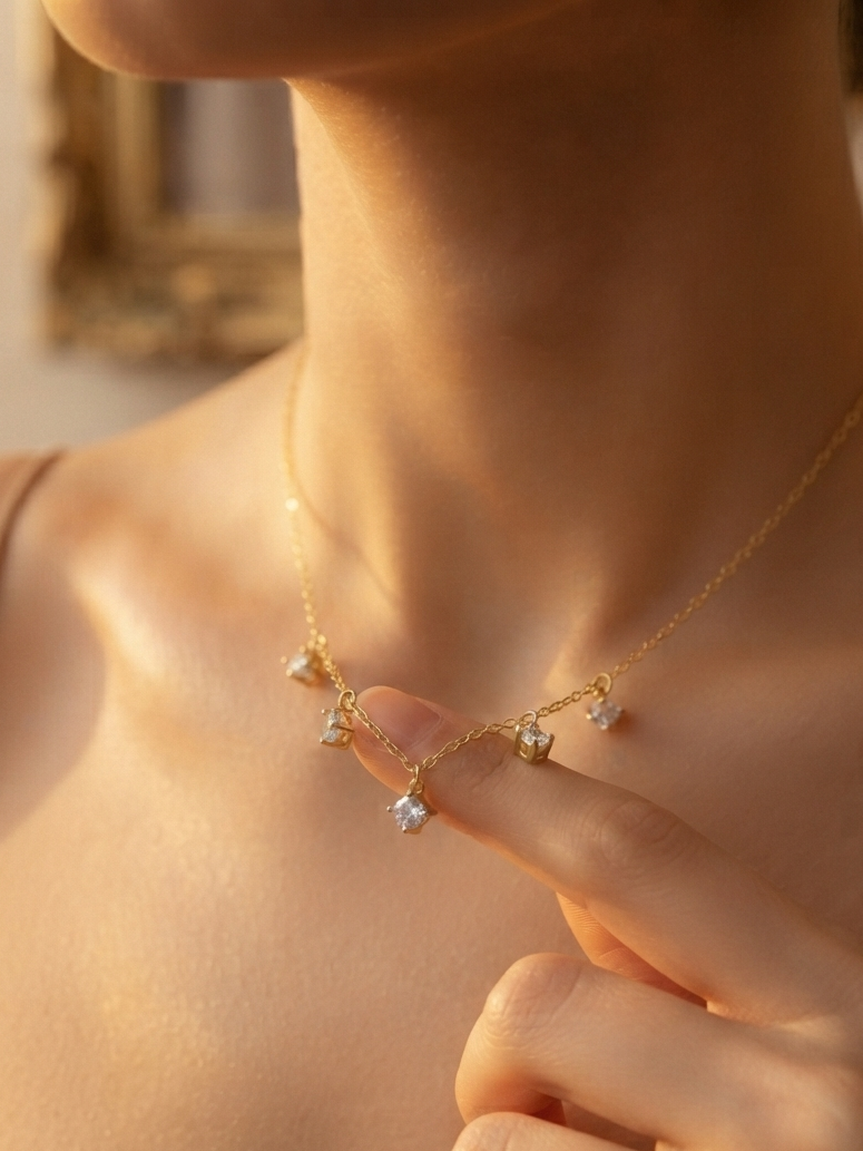 Aurelia Golden Chain Pendant