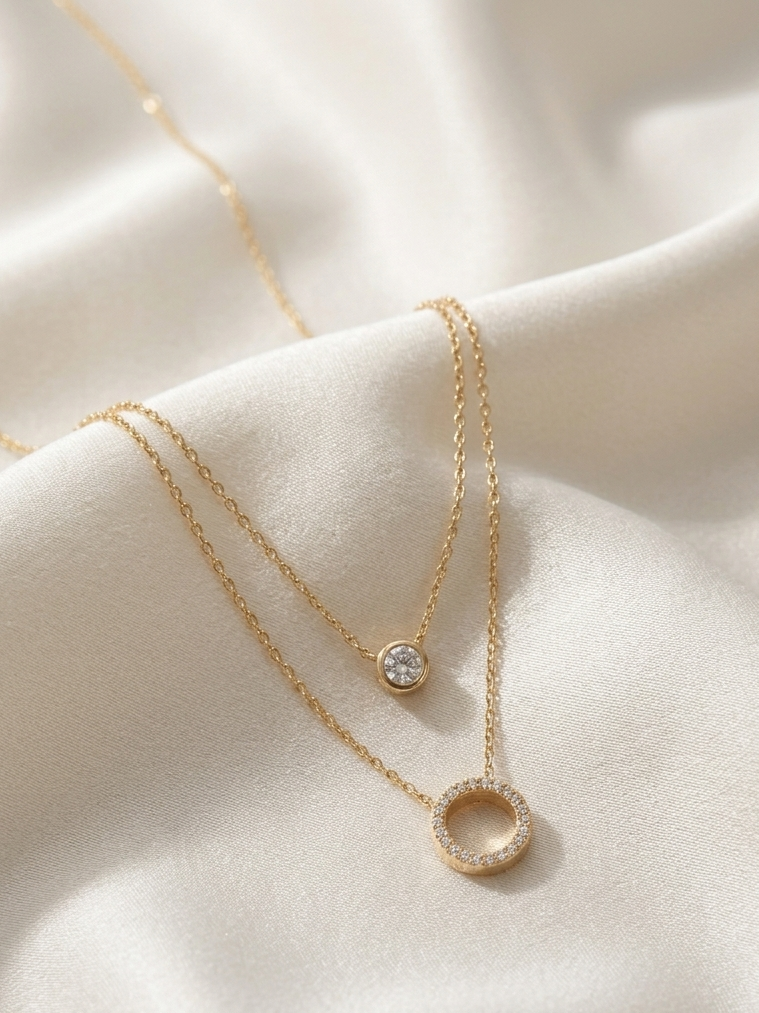 Golden Phoenix Dual Chain AD Pendant
