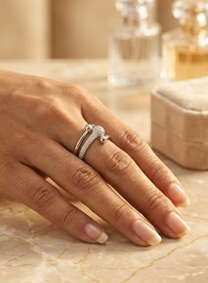 Imperial Tri-Band Silver AD Ring