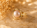 Royale Rose Pearl Golden Ring