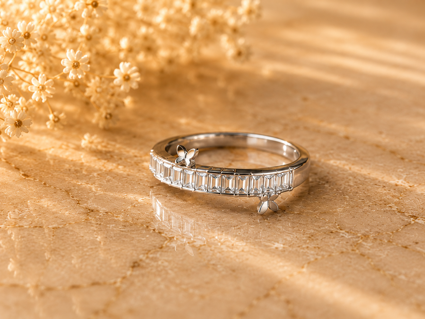 Sovereign Butterfly Banded AD Ring