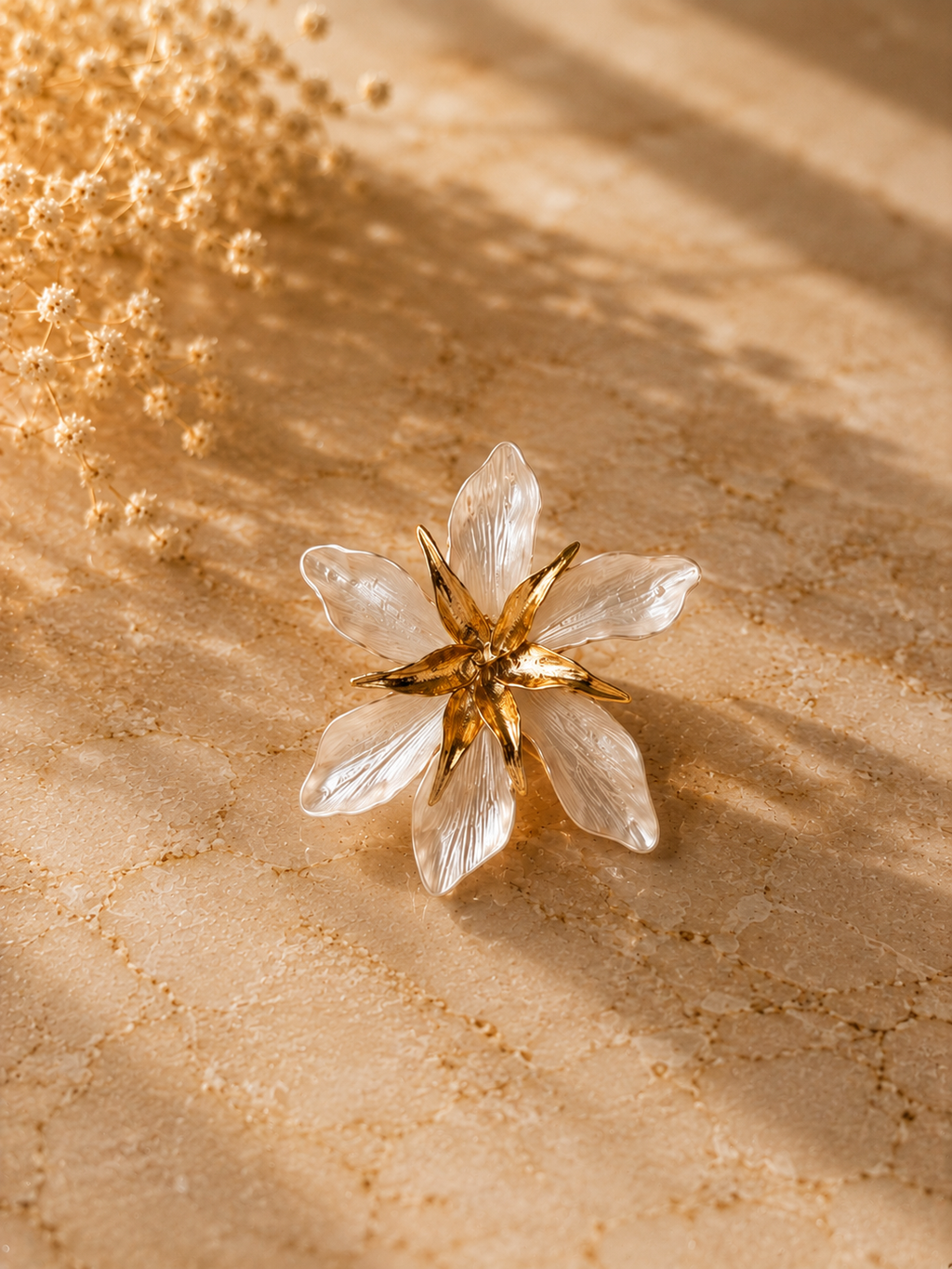 Crowned Petal Golden Ring