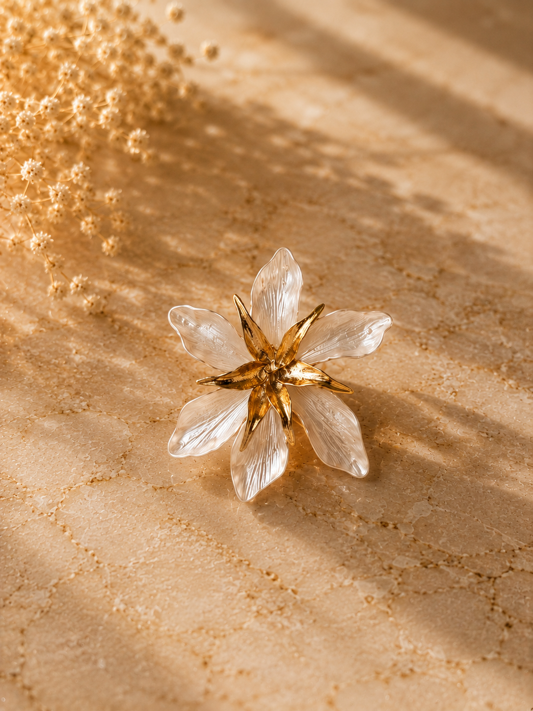 Crowned Petal Golden Ring