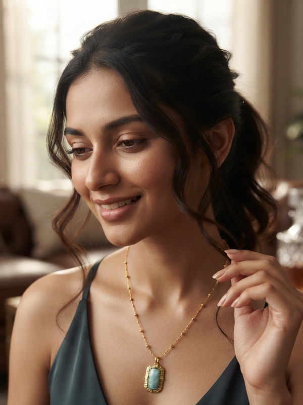 Oceanic Heritage Golden Chain Pendant